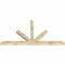 Ekena Millwork Saratoga Rough Sawn Timber Gable Bracket, Douglas Fir, 84"W x 45"H x 4"D x 4"F, 13/12 Pitch GBW084X45X0404SAR00RDF - alternate 5